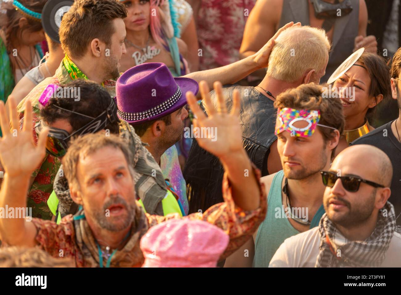 United States, Nevada, Black Rock Desert, Pershing county, Black Rock City, Burning Man festival Stock Photo