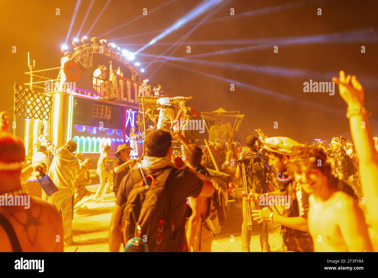 United States, Nevada, Black Rock Desert, Pershing county, Black Rock City, Burning Man festival Stock Photo