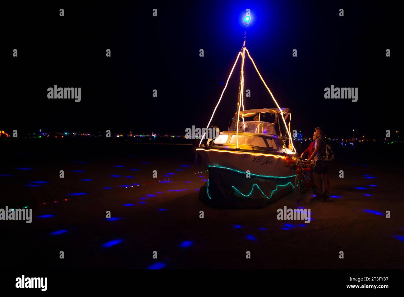 United States, Nevada, Black Rock Desert, Pershing county, Black Rock City, Burning Man festival Stock Photo