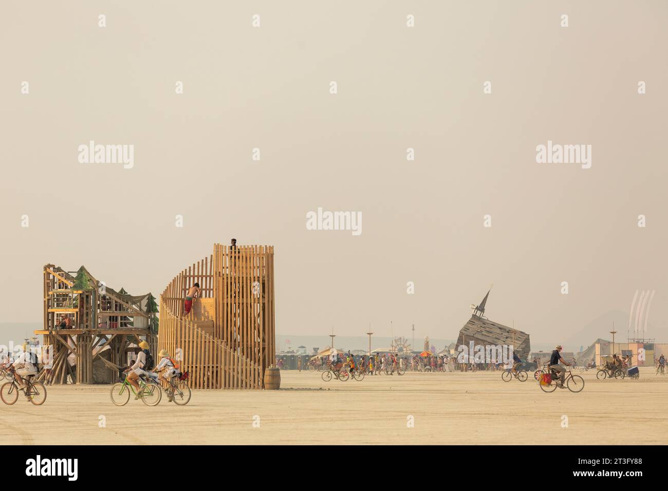 United States, Nevada, Black Rock Desert, Pershing county, Black Rock City, Burning Man festival Stock Photo