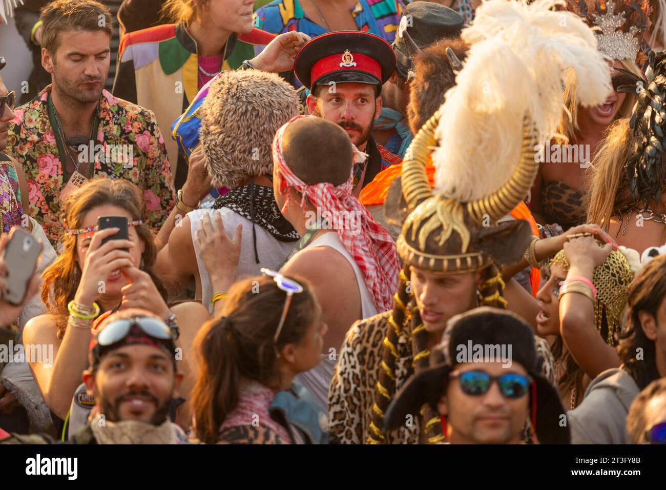 United States, Nevada, Black Rock Desert, Pershing county, Black Rock City, Burning Man festival Stock Photo