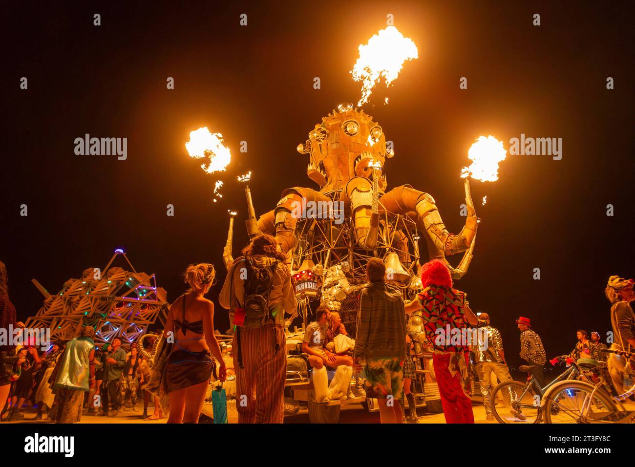 United States, Nevada, Black Rock Desert, Pershing county, Black Rock City, Burning Man festival Stock Photo