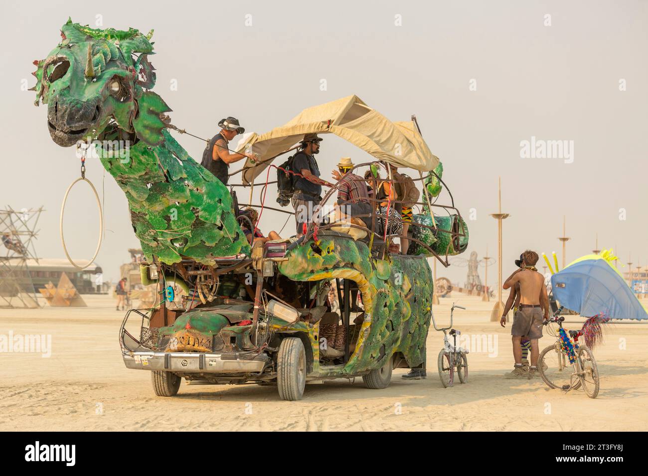 United States, Nevada, Black Rock Desert, Pershing county, Black Rock City, Burning Man festival Stock Photo