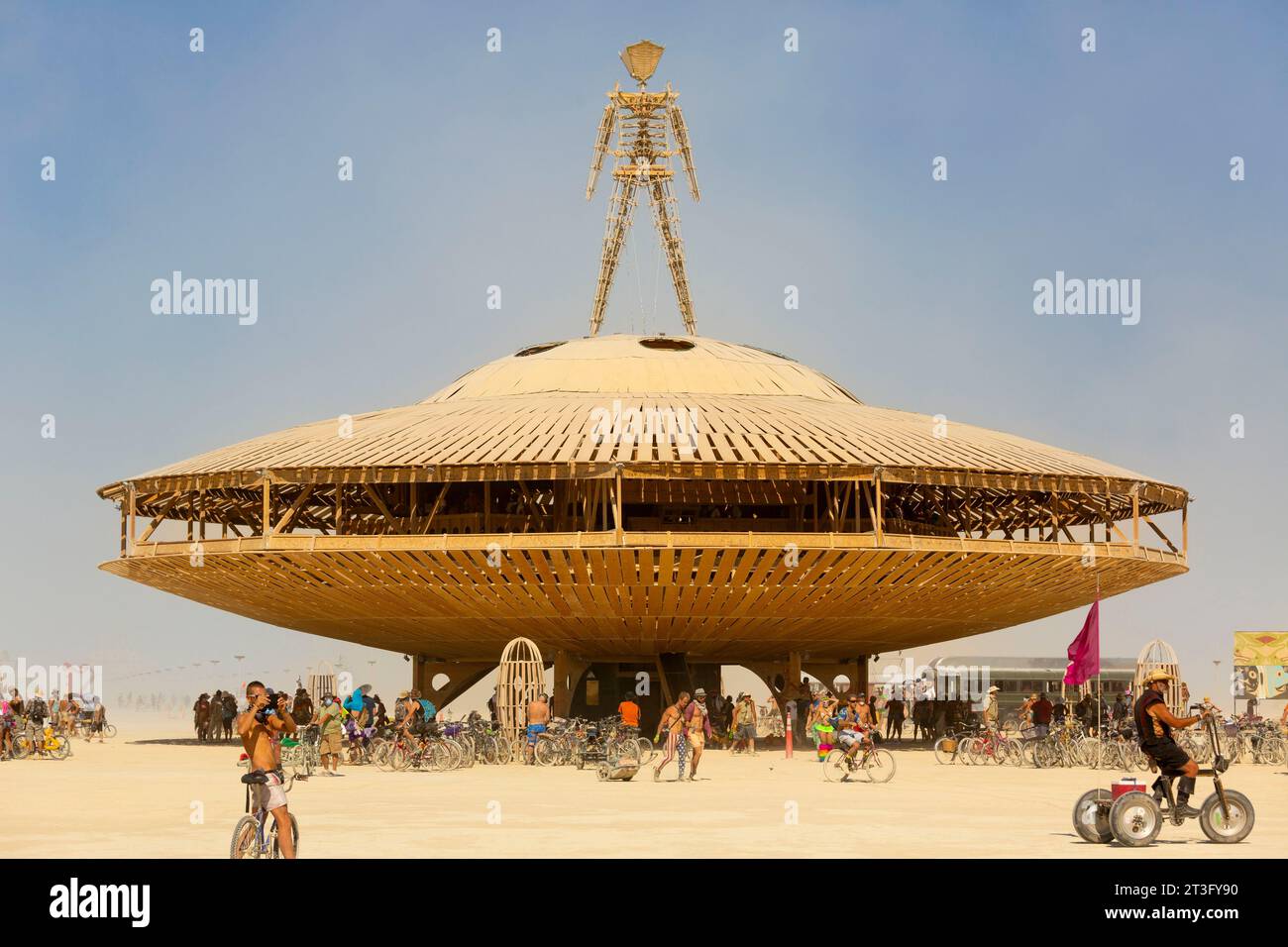 United States, Nevada, Black Rock Desert, Pershing county, Black Rock City, Burning Man festival Stock Photo