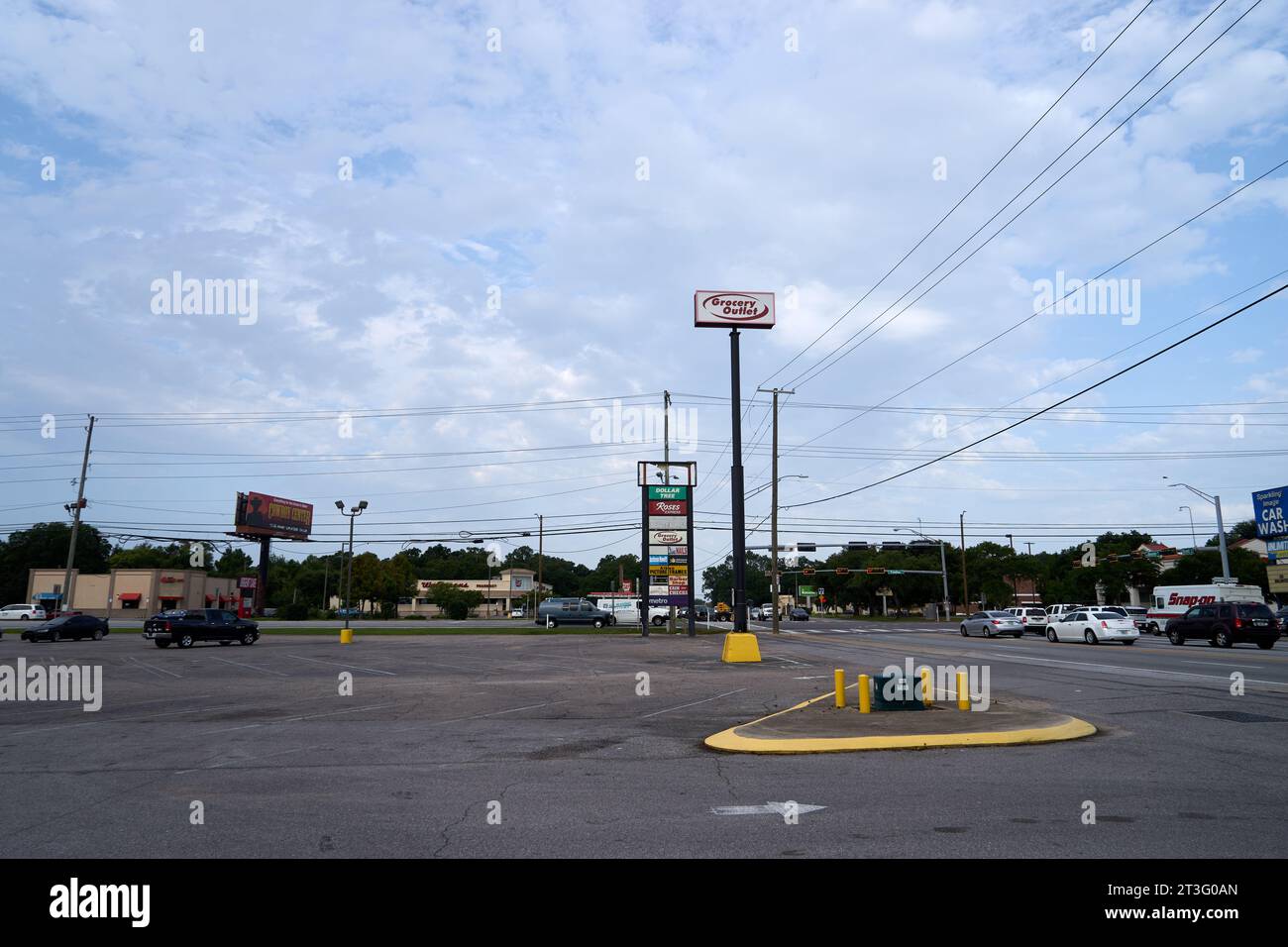 Intersection of St Brent Lng, N Palafox, Pensacala, Florida June 2023 Photo Stock Photo