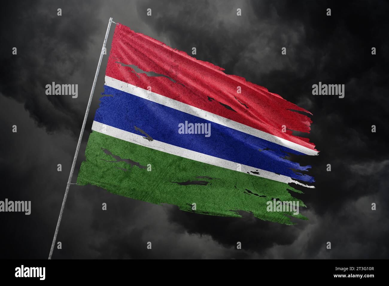 Gambia flag on national hi-res stock photography and images - Alamy