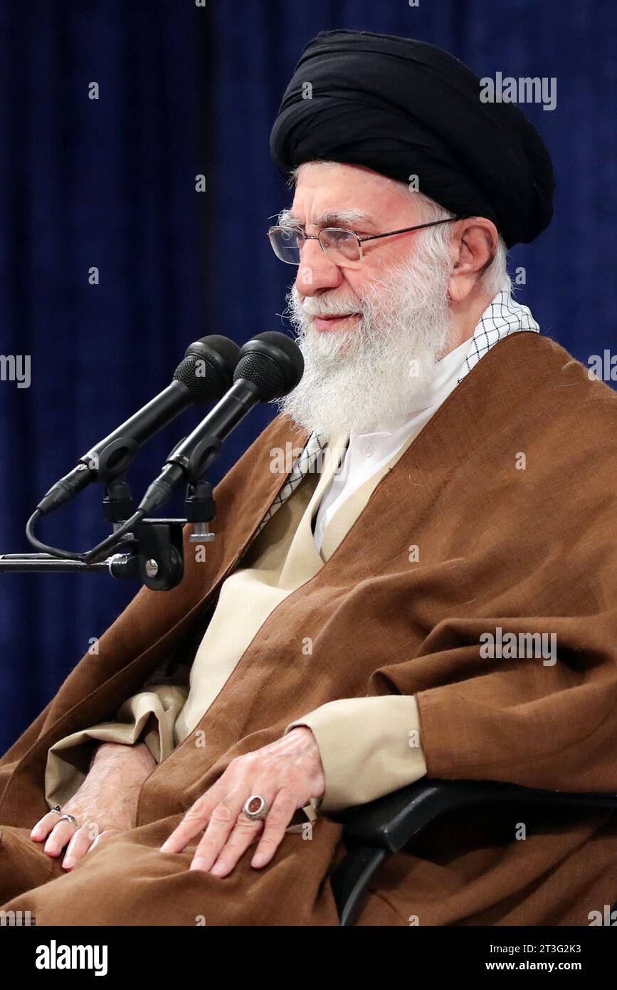 Tehran, Iran. 25th Oct, 2023. Iranian Supreme Leader Ayatollah ALI