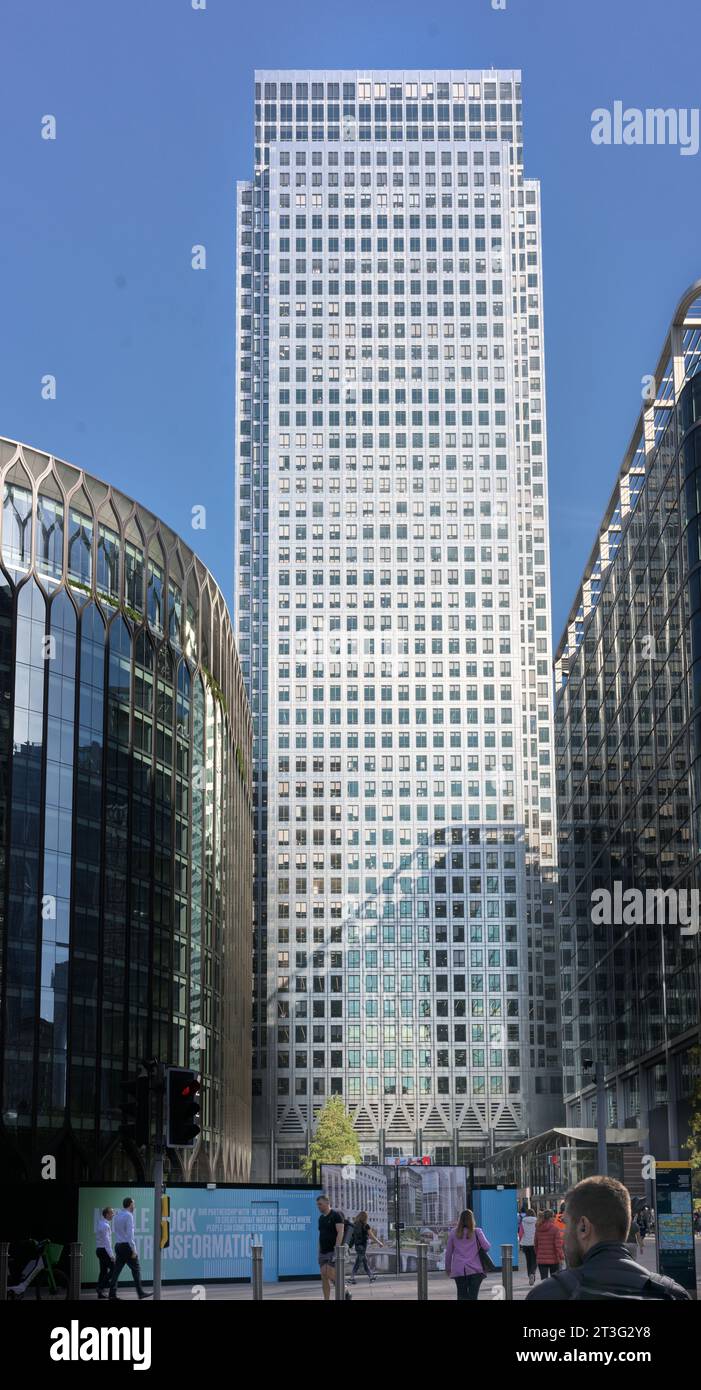 One Canada Square, skyscraper at Canary Wharf, London, England. Stock Photo