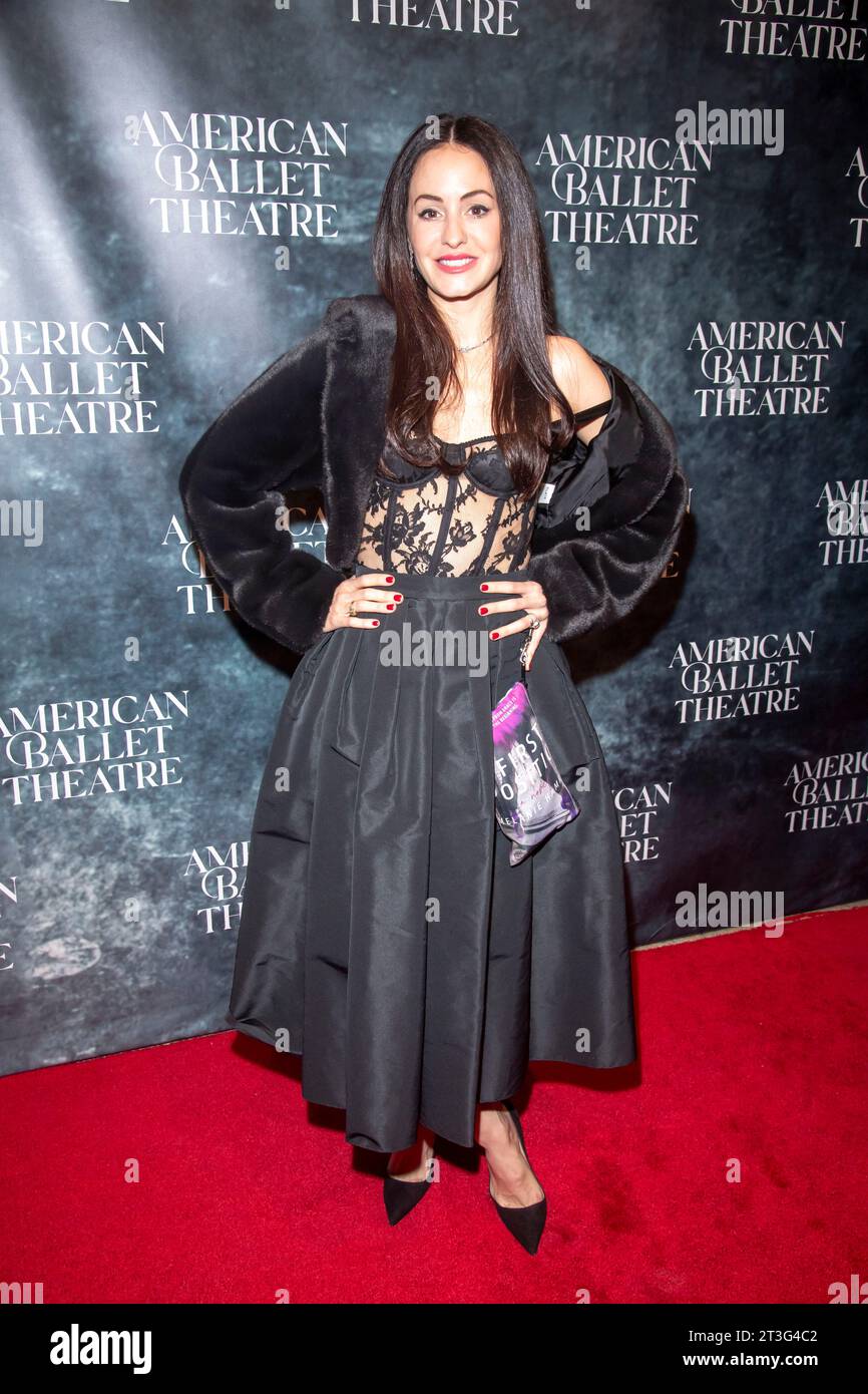 New York, United States. 24th Oct, 2023. Melanie Hamrick attends the American Ballet Theatre Fall Gala at David H. Koch Theater at Lincoln Center in New York City. (Photo by Ron Adar/SOPA Images/Sipa USA) Credit: Sipa USA/Alamy Live News Stock Photo