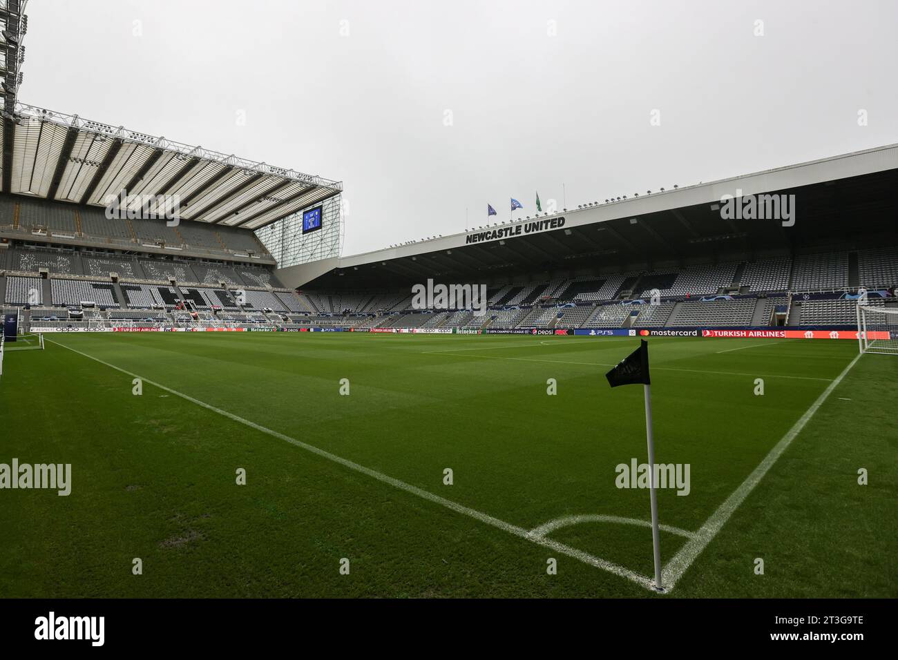 Newcastle, UK. 25th Oct, 2023. A general view of St. James's Park during the UEFA Champions League match Newcastle United vs Borussia Dortmund at St. James's Park, Newcastle, United Kingdom, 25th October 2023 (Photo by Mark Cosgrove/News Images) Credit: News Images LTD/Alamy Live News Stock Photo