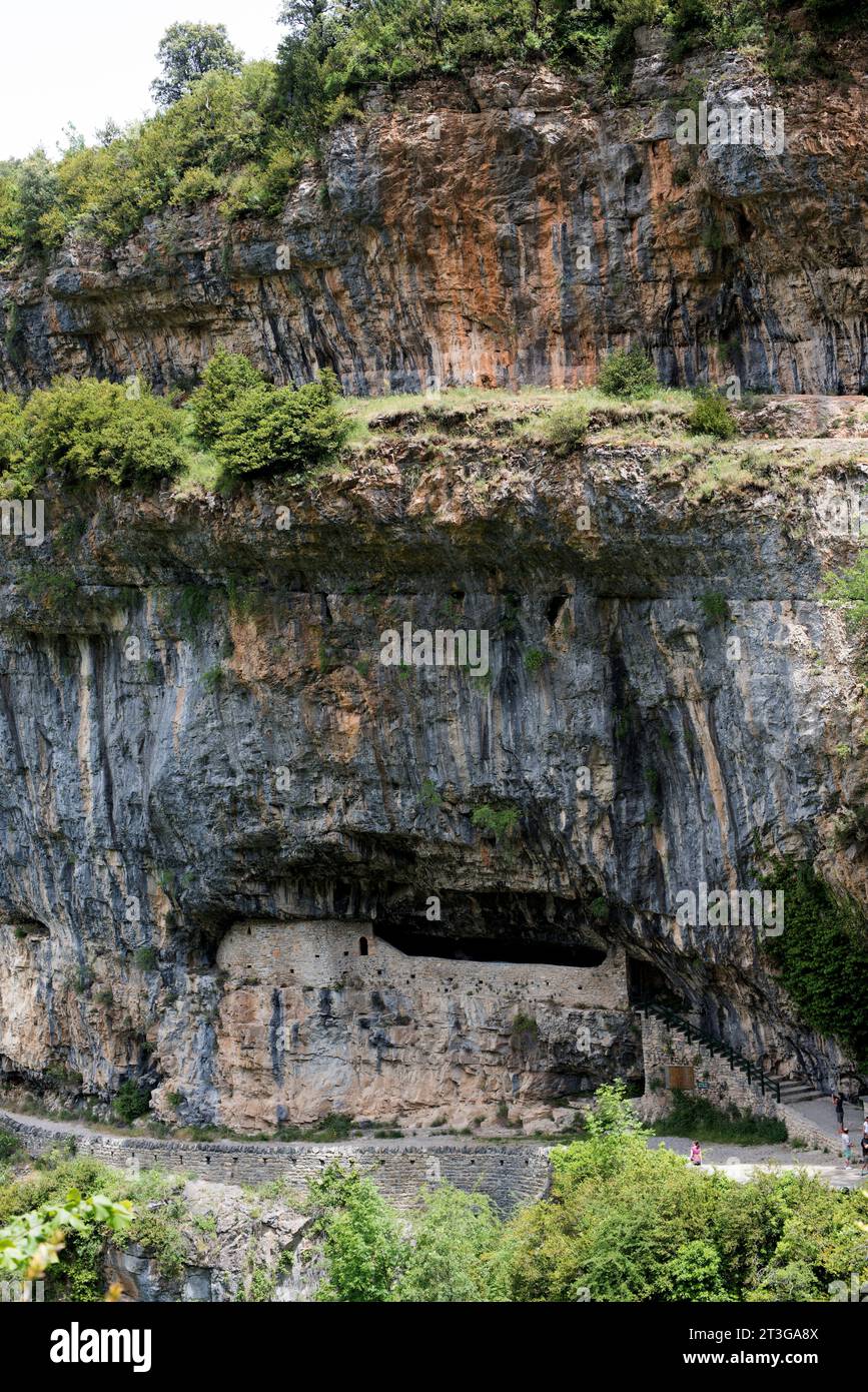 Añisclo Canyon or Bellos River Canyon, San Urbez. Ordesa y Monte Perdido National Park, Huesca province, Aragon, Spain. Stock Photo