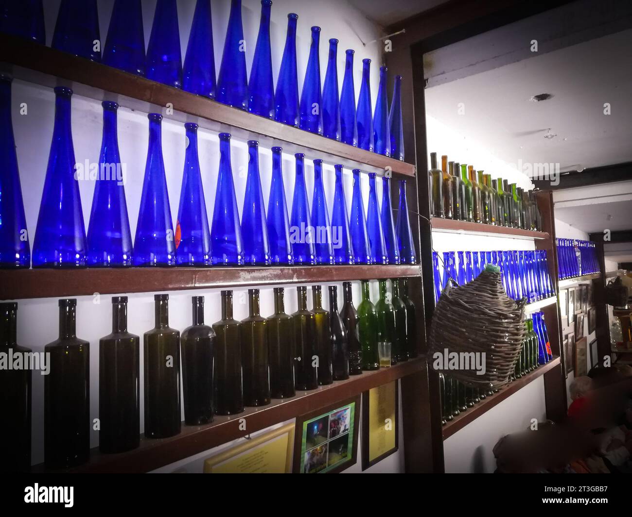 The interior of a wine store, city of in Funchal on Madeira Island