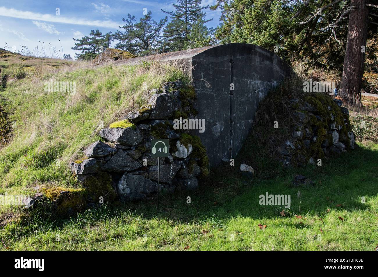 Upper battery water tank at Fort Rodd Hill & Fisgard Lighthouse