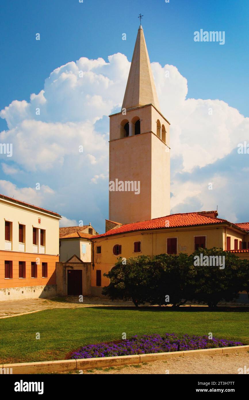 Euphrasian Basilica in the town of Porec on the Istrian peninsula in the Adriatic Sea in Croatia. Stock Photo