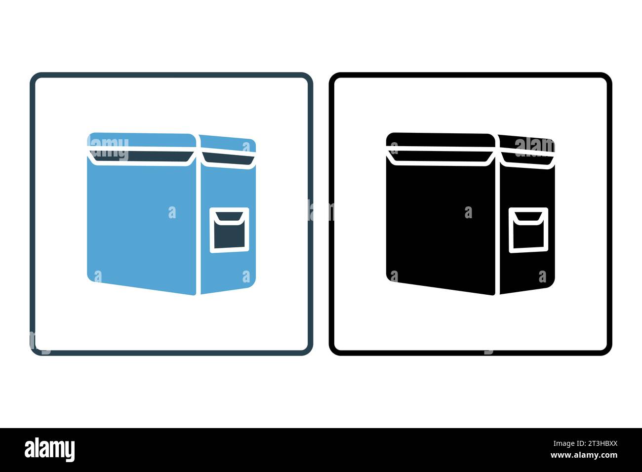 Bag Delivery. Icon related to Delivery. Suitable for web site design, app, user interfaces. Solid icon style. Simple vector design editable Stock Vector