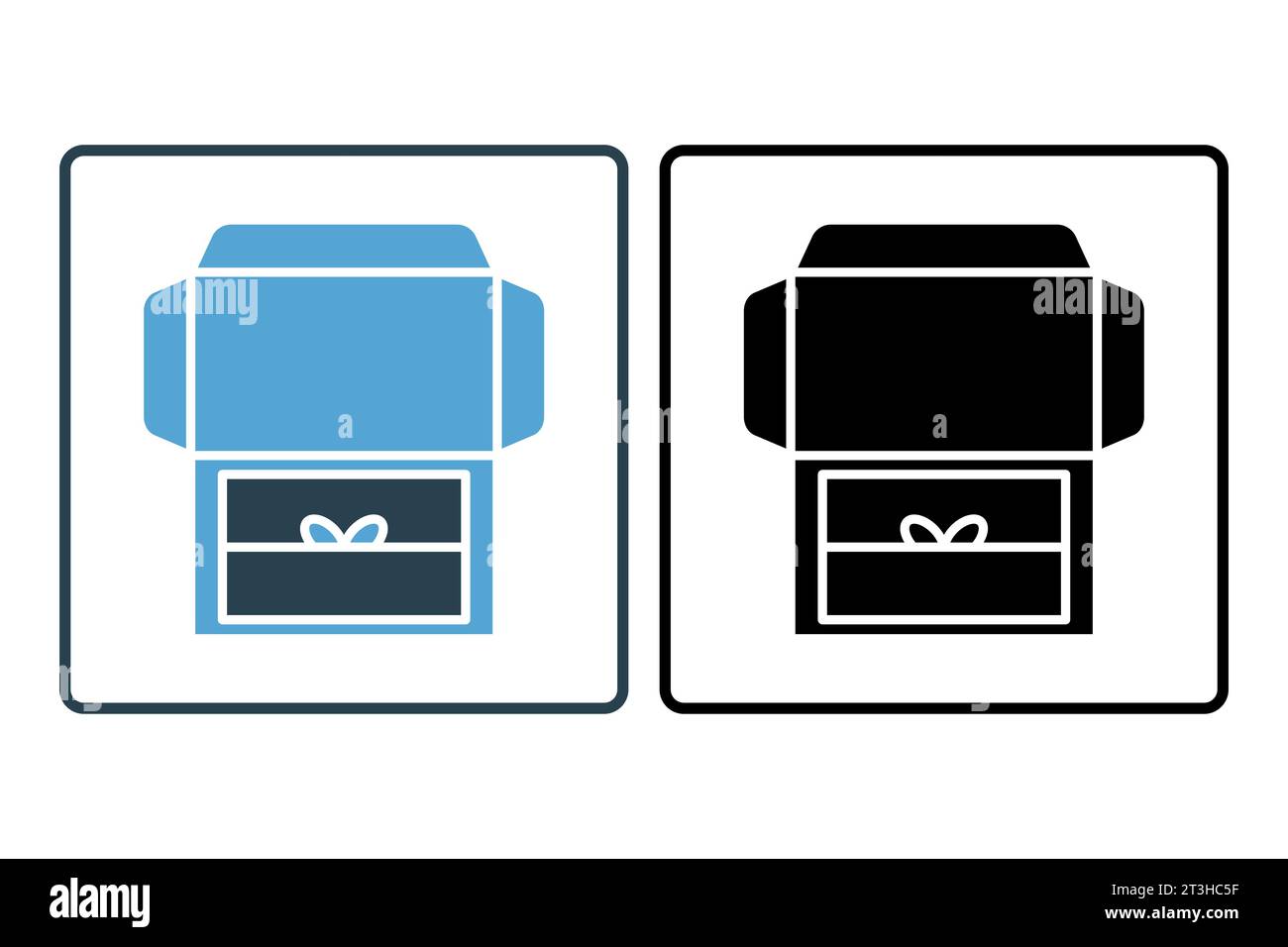Unboxing experience. Icon related to Delivery. Suitable for web site design, app, user interfaces. Solid icon style. Simple vector design editable Stock Vector