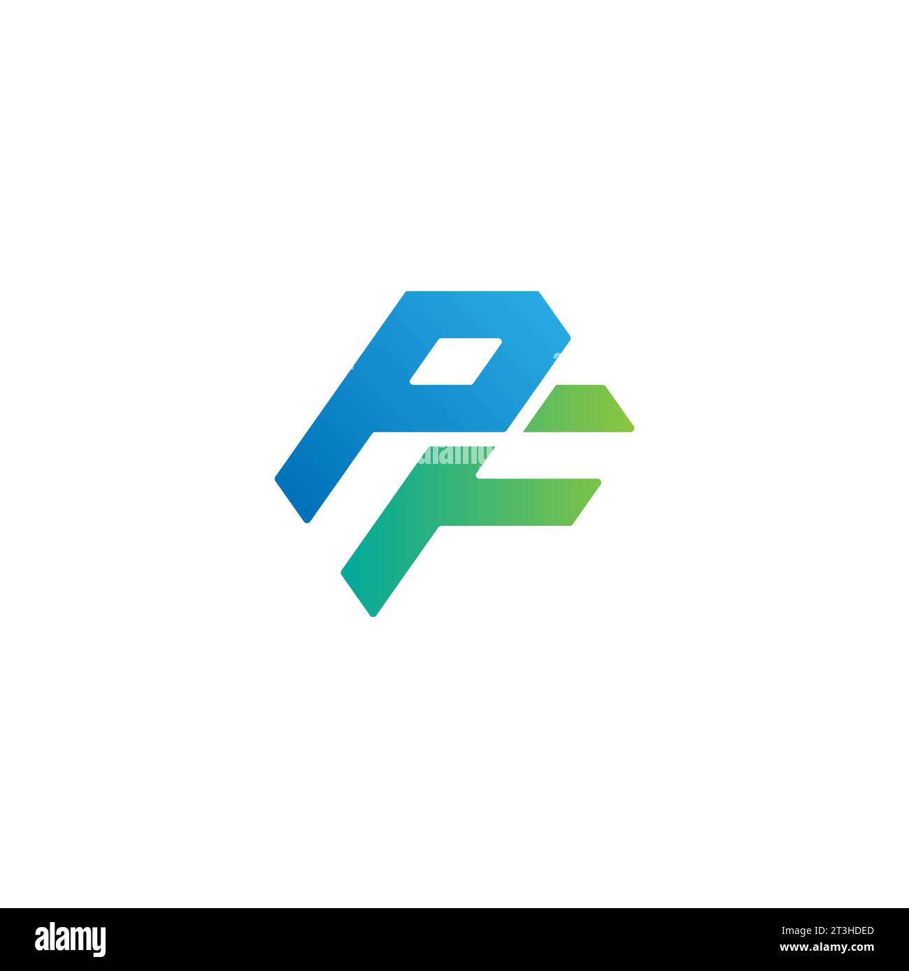 PF logo, PF Monogram, Initial PF Logo, Letter PF logo, Icon, Vector Stock Vector