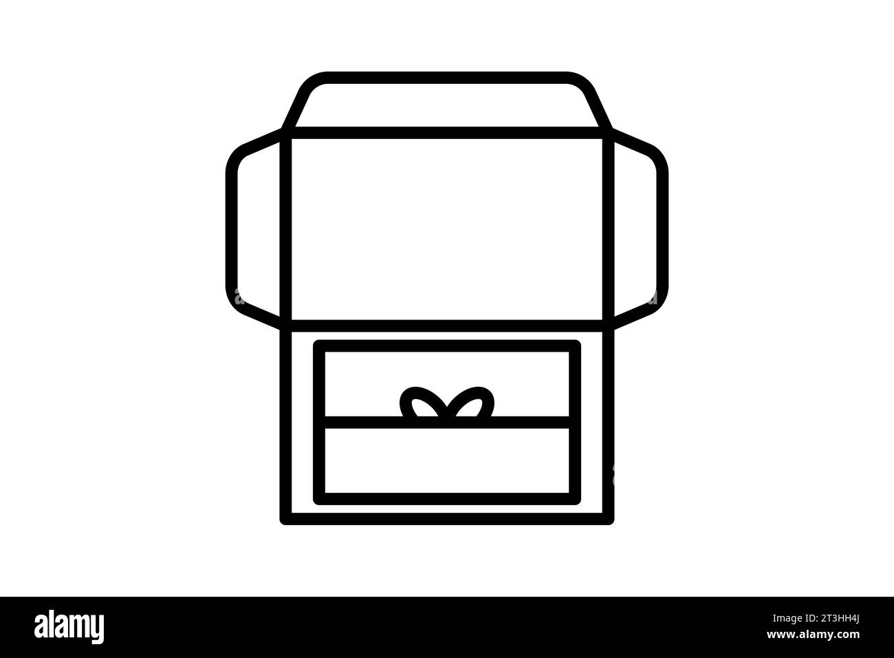 Unboxing experience. Icon related to Delivery. Suitable for web site design, app, user interfaces. Line icon style. Simple vector design editable Stock Vector