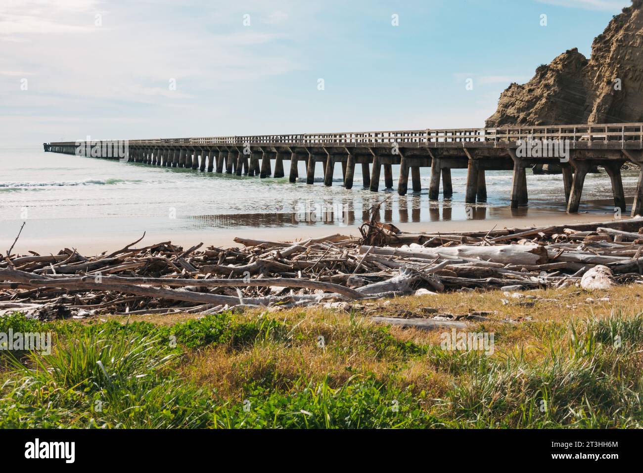 The historic Tolaga Bay Wharf, on the East Coast of New Zealand's North