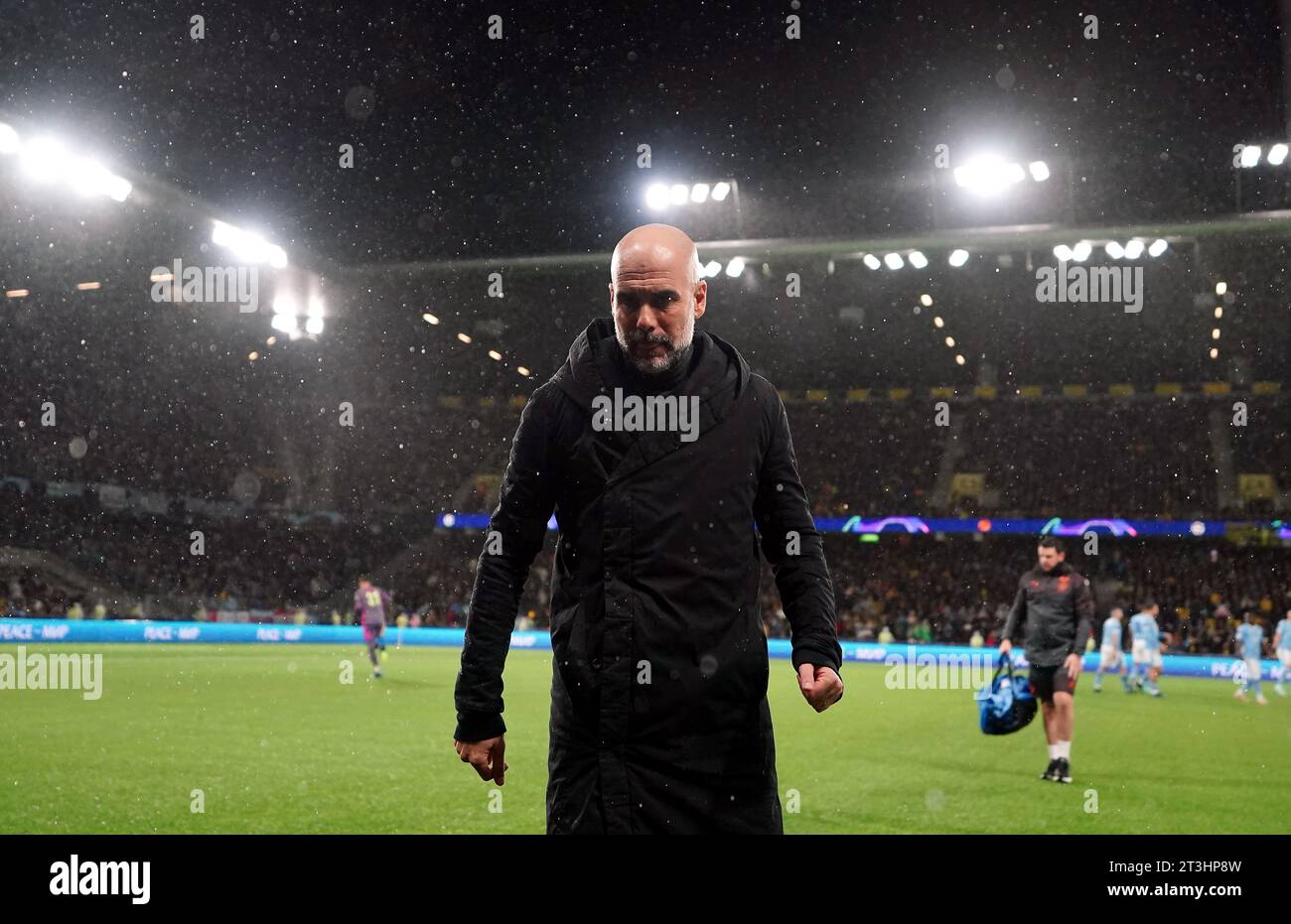 Manchester City manager Pep Guardiola during the UEFA Champions League Group G match at the Wankdorf Stadium in Bern, Switzerland. Picture date: Wednesday October 25, 2023. Stock Photo