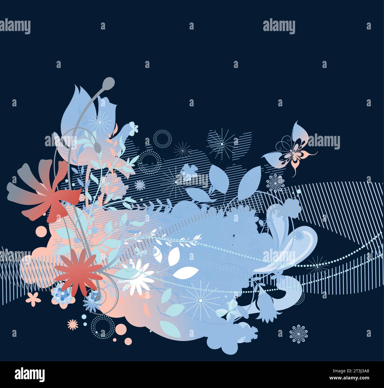 Retro floral background Royalty Free Vector Image Stock Vector Image ...