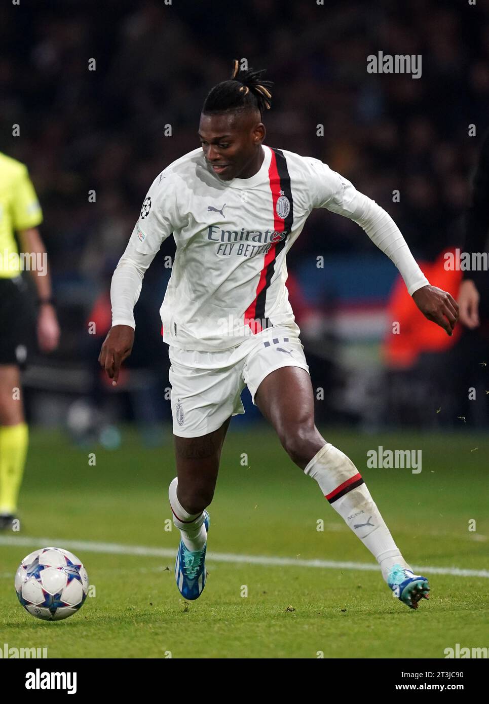 AC Milan's Rafael Leao during the UEFA Champions League Group F match at Parc des Princes in Paris, France. Picture date: Wednesday October 25, 2023. Stock Photo
