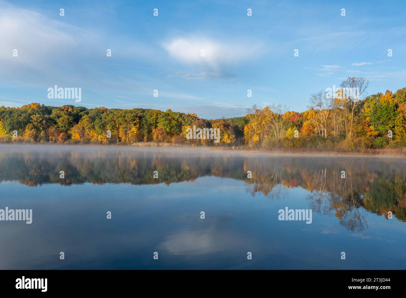 Dickinson Lake, Seven Lakes State Park, near Holly, Michigan. Stock Photo