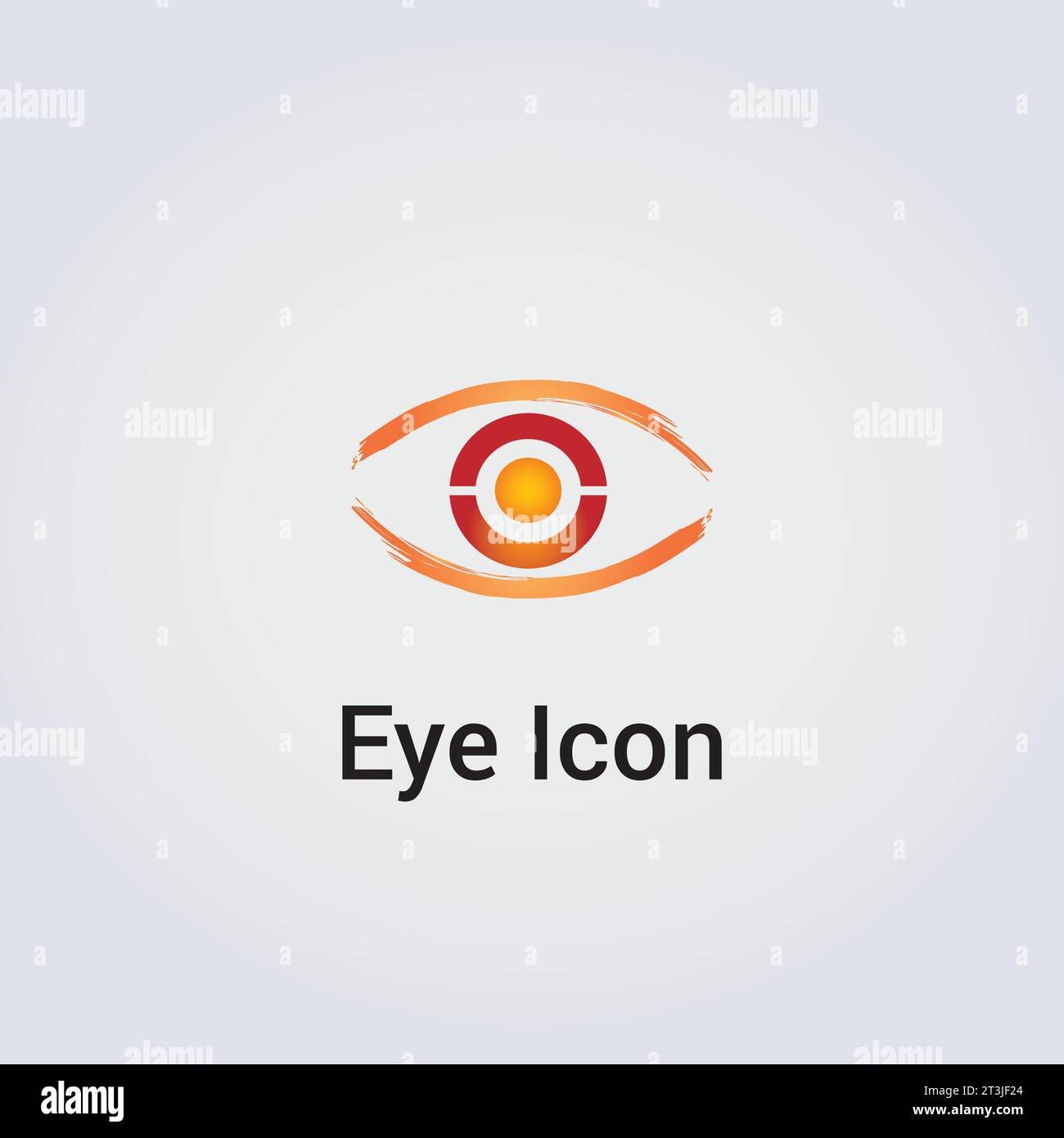Eye Icon Logo Design - Abstract Template Various Shapes Colors Circle Wheel Beauty Emblem Symbol - Corporate Identity for Business Stock Vector