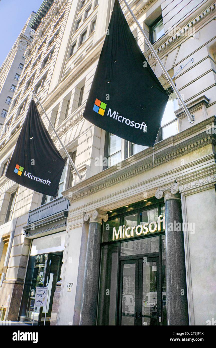 Microsoft office building, Fifth Avenue, New York City, New York, USA Stock Photo