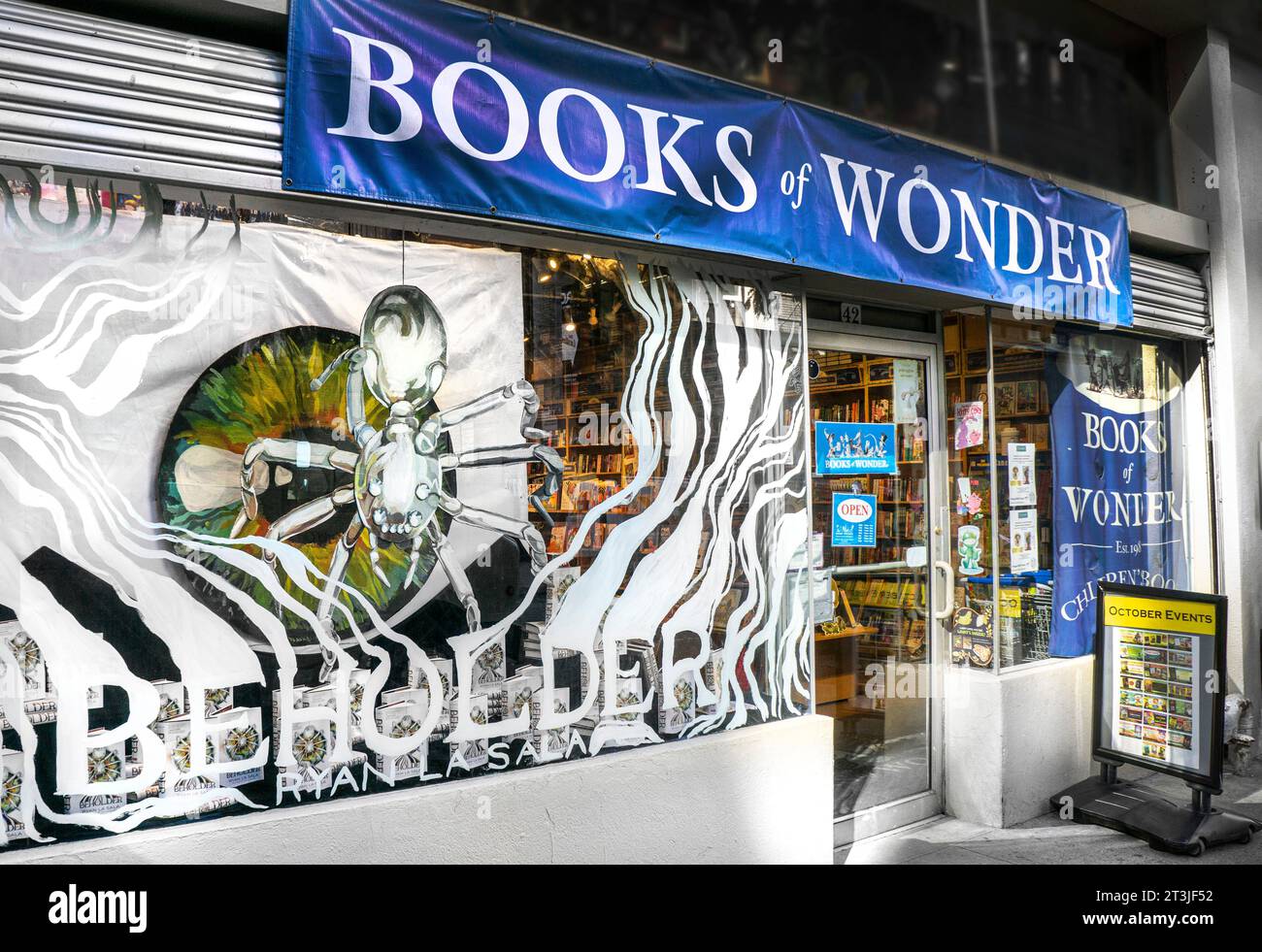 Books of Wonder Book Store, 42 West 17th Street, New York City, New York, USA Stock Photo