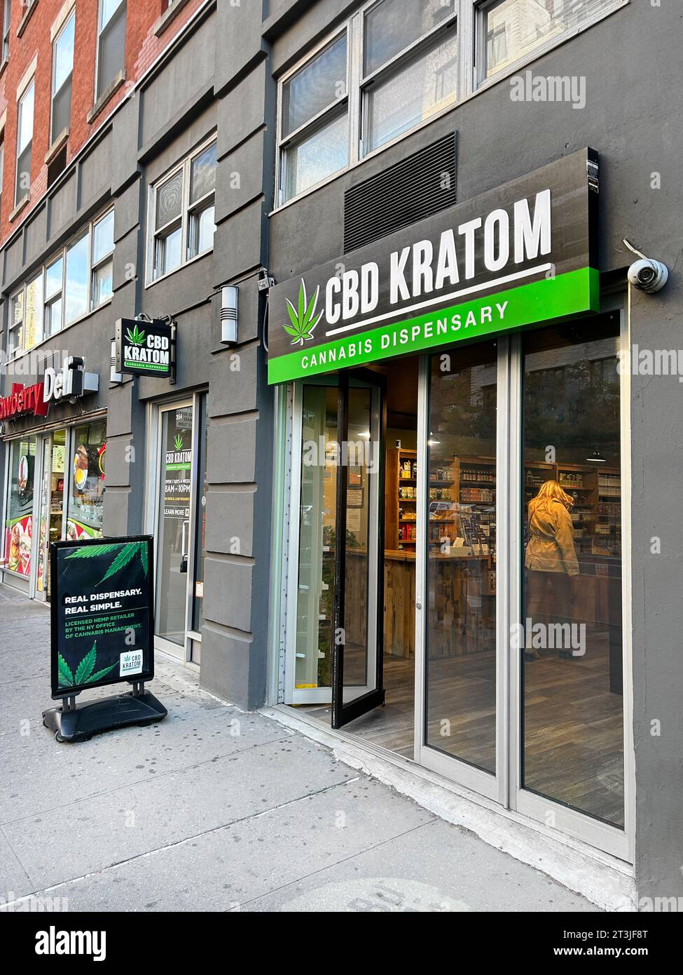 CBD Kratom Cannabis Dispensary, West 14th Street, New York City, New York, USA Stock Photo