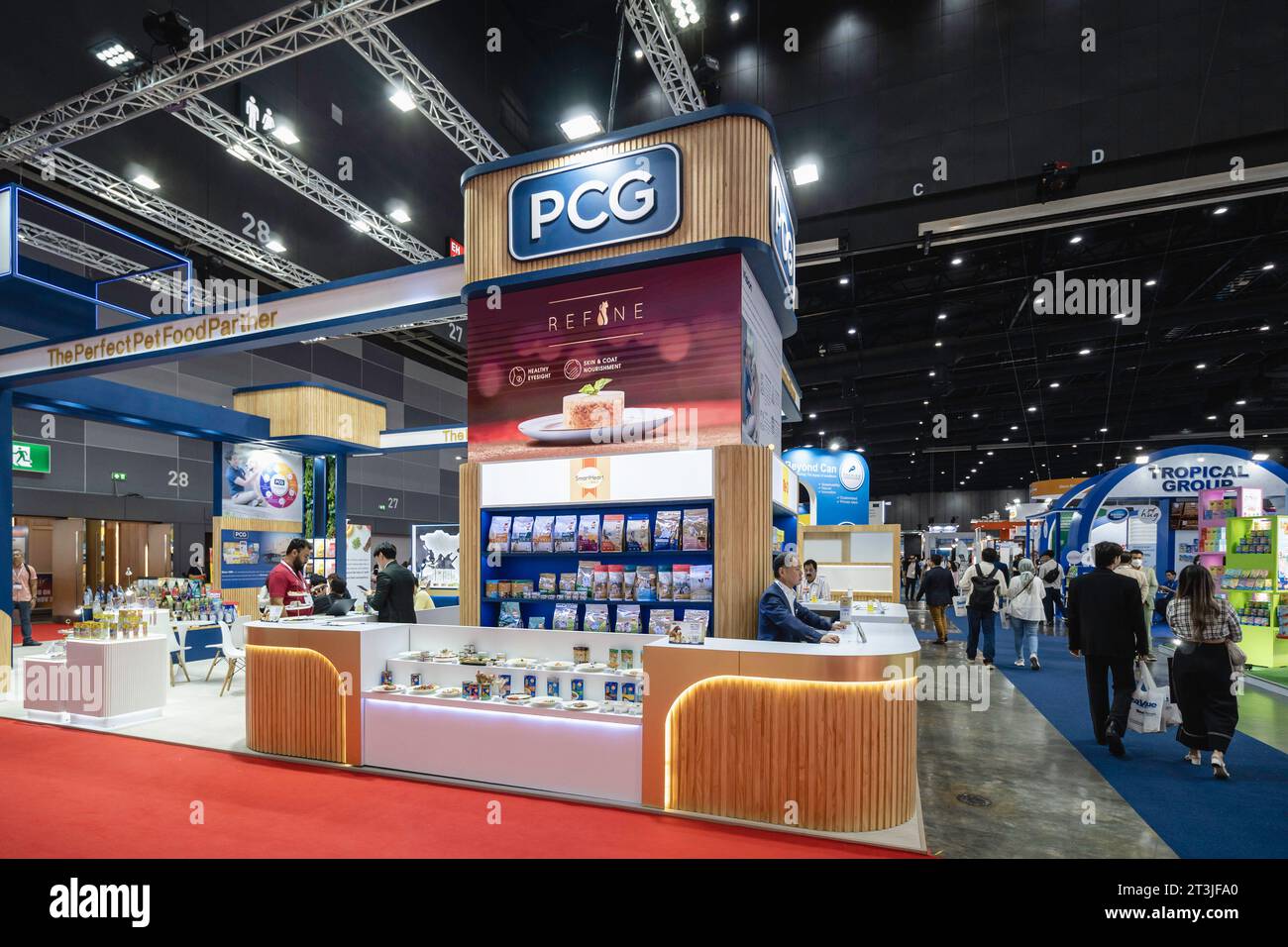 Bangkok, Thailand. 25th Oct, 2023. A booth of PCG (perfect companion ...