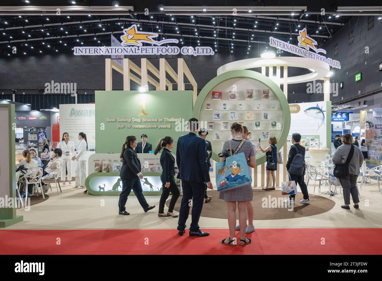 Bangkok, Thailand. 25th Oct, 2023. A booth of the International Pet