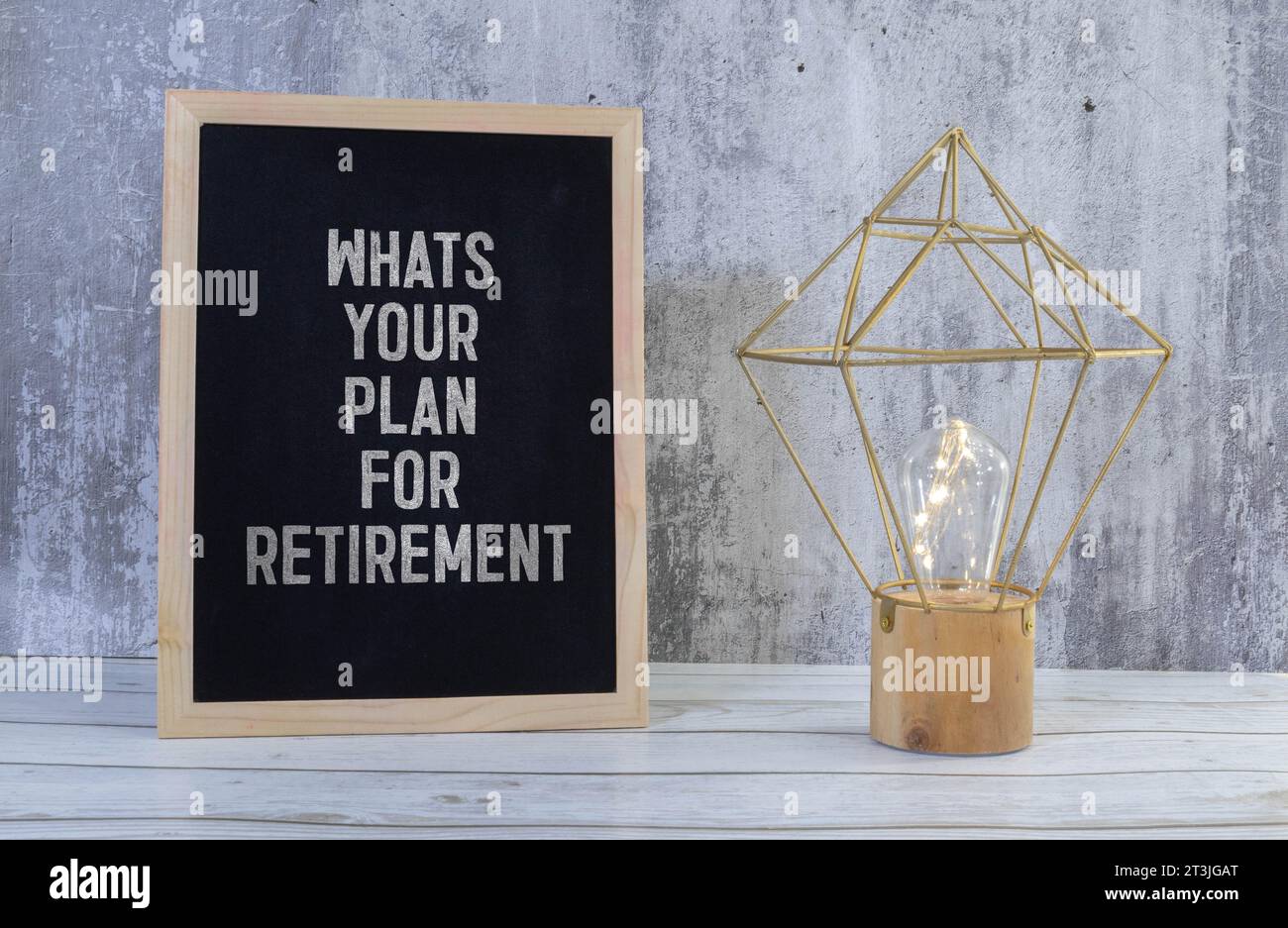 What is Your Plan for Retirement business concept Stock Photo