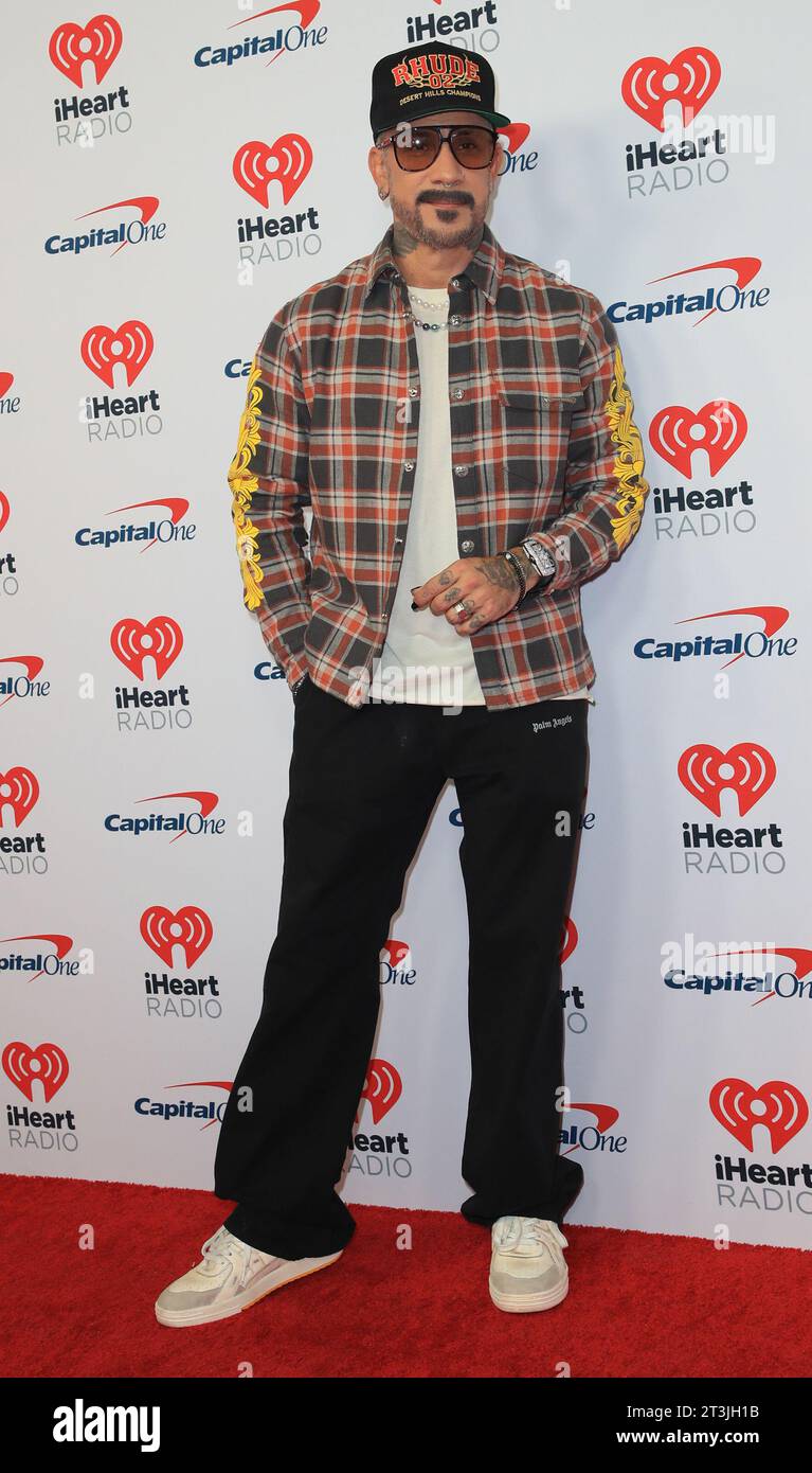 2023 iHeartRadio Music Festival Red Carpet Saturday Arrivals at T-Mobile Arena, Las Vegas, NV Featuring: AJ McLean Where: Las Vegas, Nevada, United States When: 23 Sep 2023 Credit: Judy Eddy/WENN Stock Photo