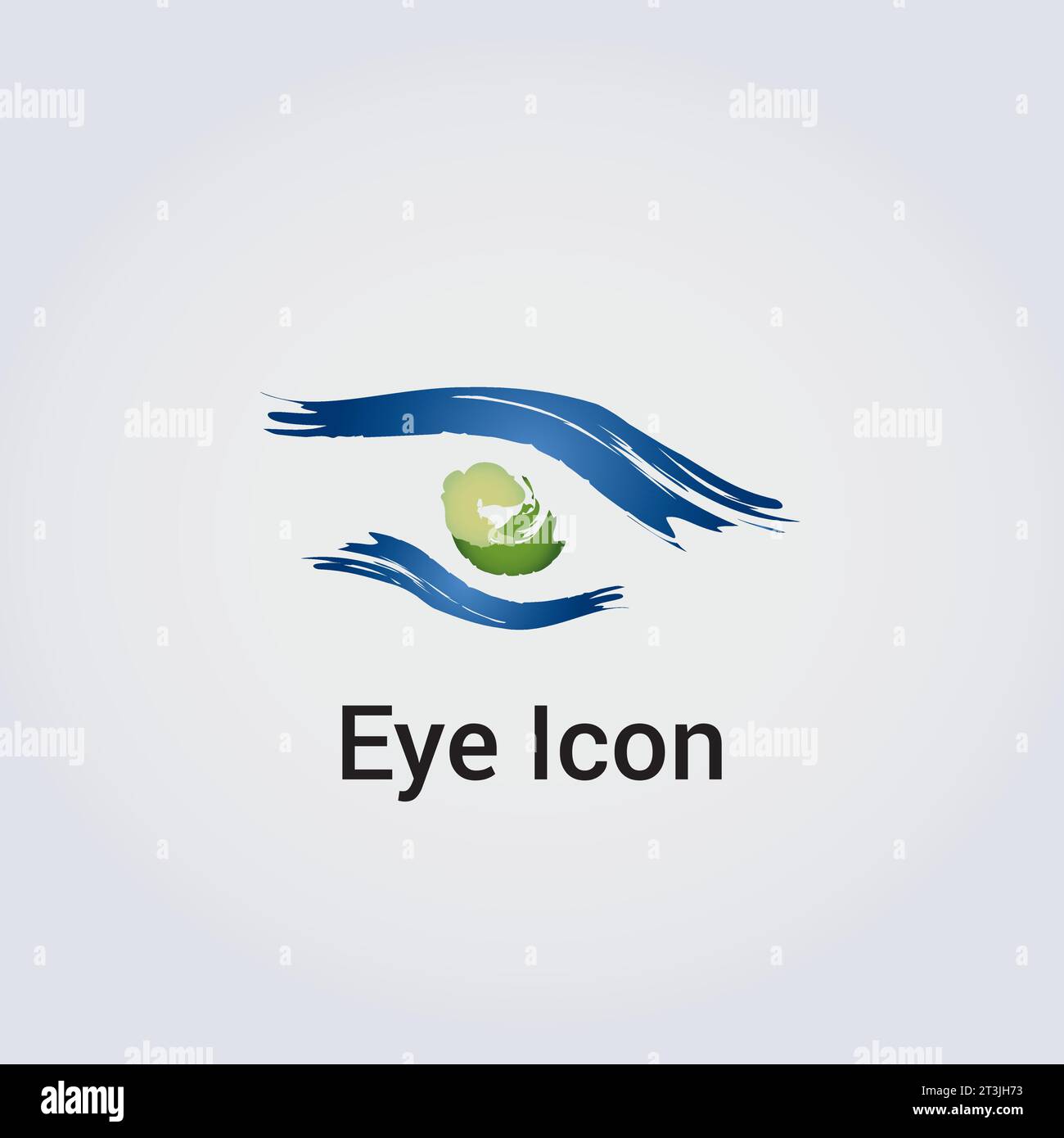 Eye Icon Logo Design - Abstract Template Various Shapes Colors Circle Wheel Beauty Emblem Symbol - Corporate Identity for Business Stock Vector
