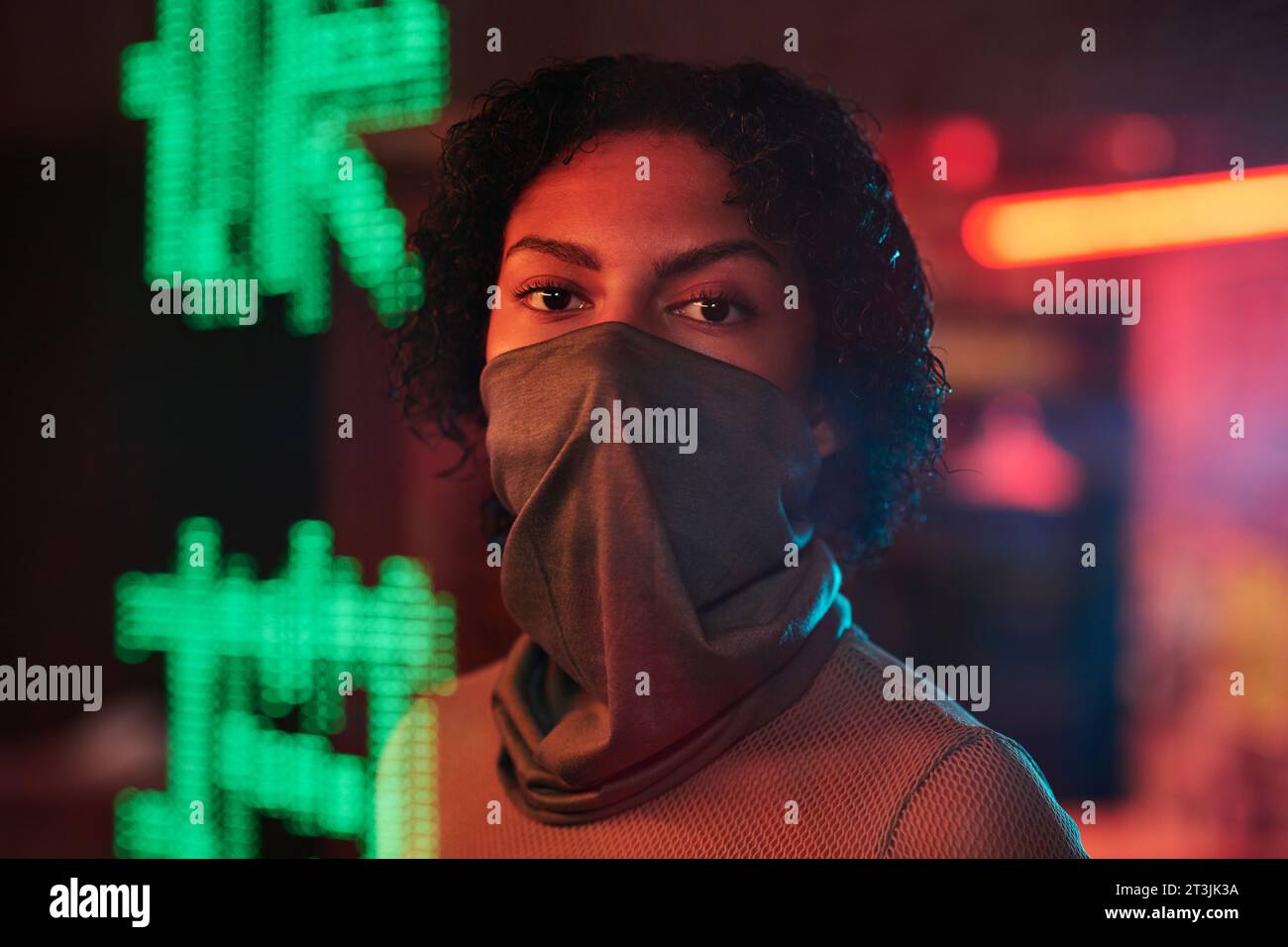 Punk girl african american hi-res stock photography and images - Alamy