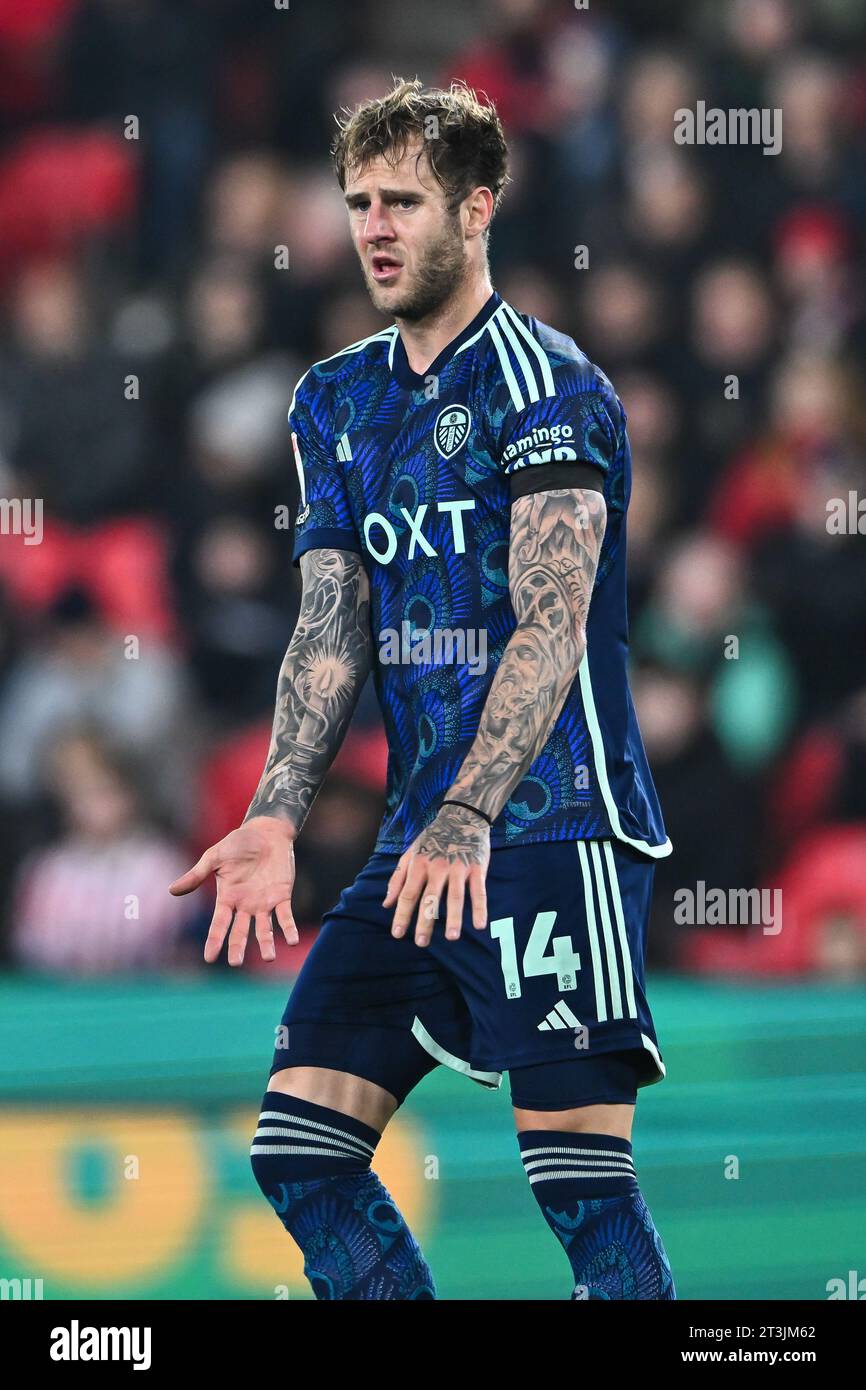 Joe Rodon 14 of Leeds United during the Sky Bet Championship match