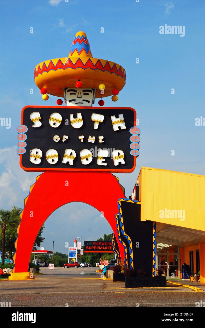 South of the Border, a controversial roadside attraction off the highway in South Carolina Stock Photo