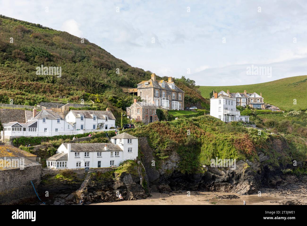 Port Isaac Cornwall village for Doc Martin filming, cottages and homes