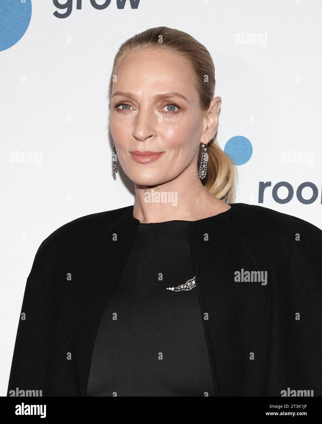 Uma Thurman attends the Room to Grow 25th anniversary gala at the