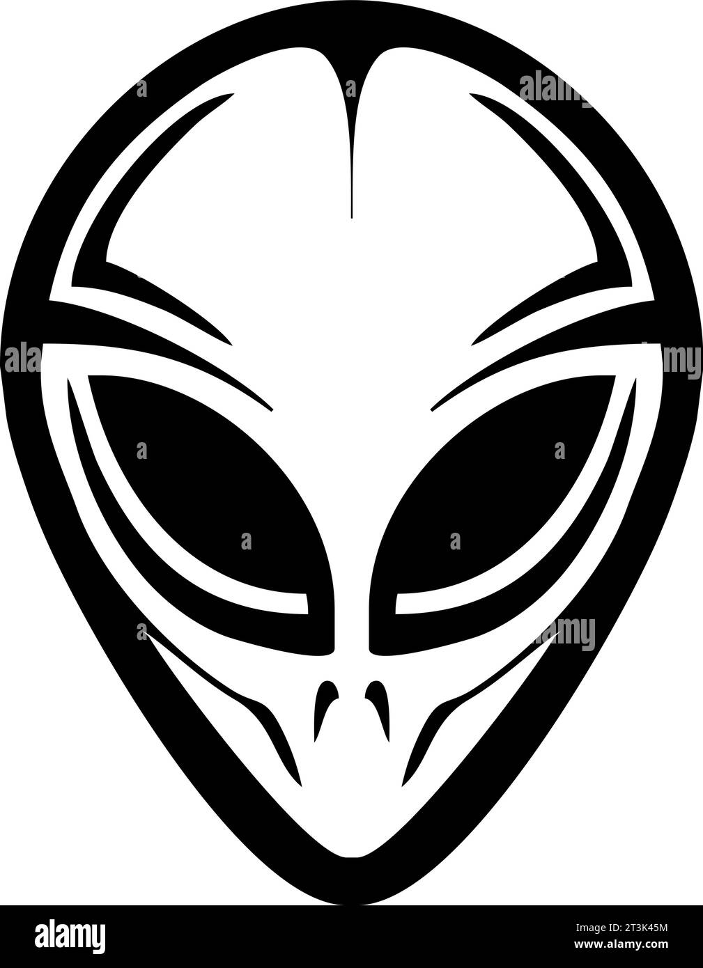 Alien face tattoo Stock Vector Images - Alamy