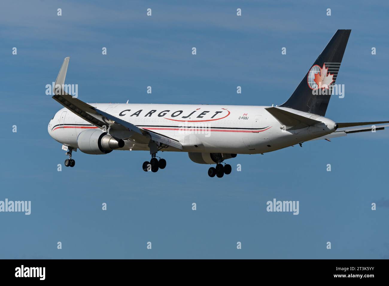 Richmond, British Columbia, Canada. 18th Sep, 2023. A Cargojet Airways ...