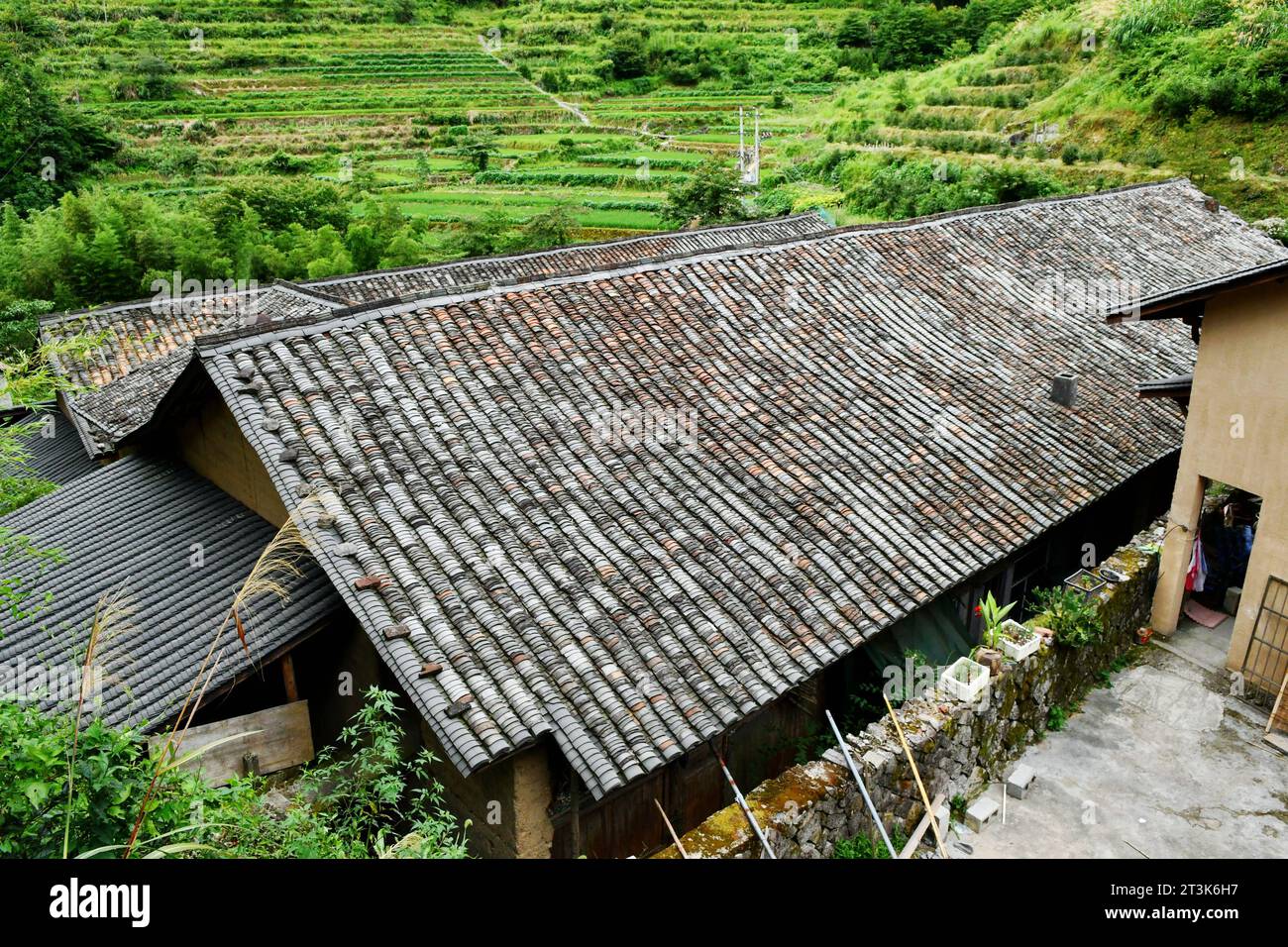 Photo of traditional style local residents' houses in rural China Stock ...