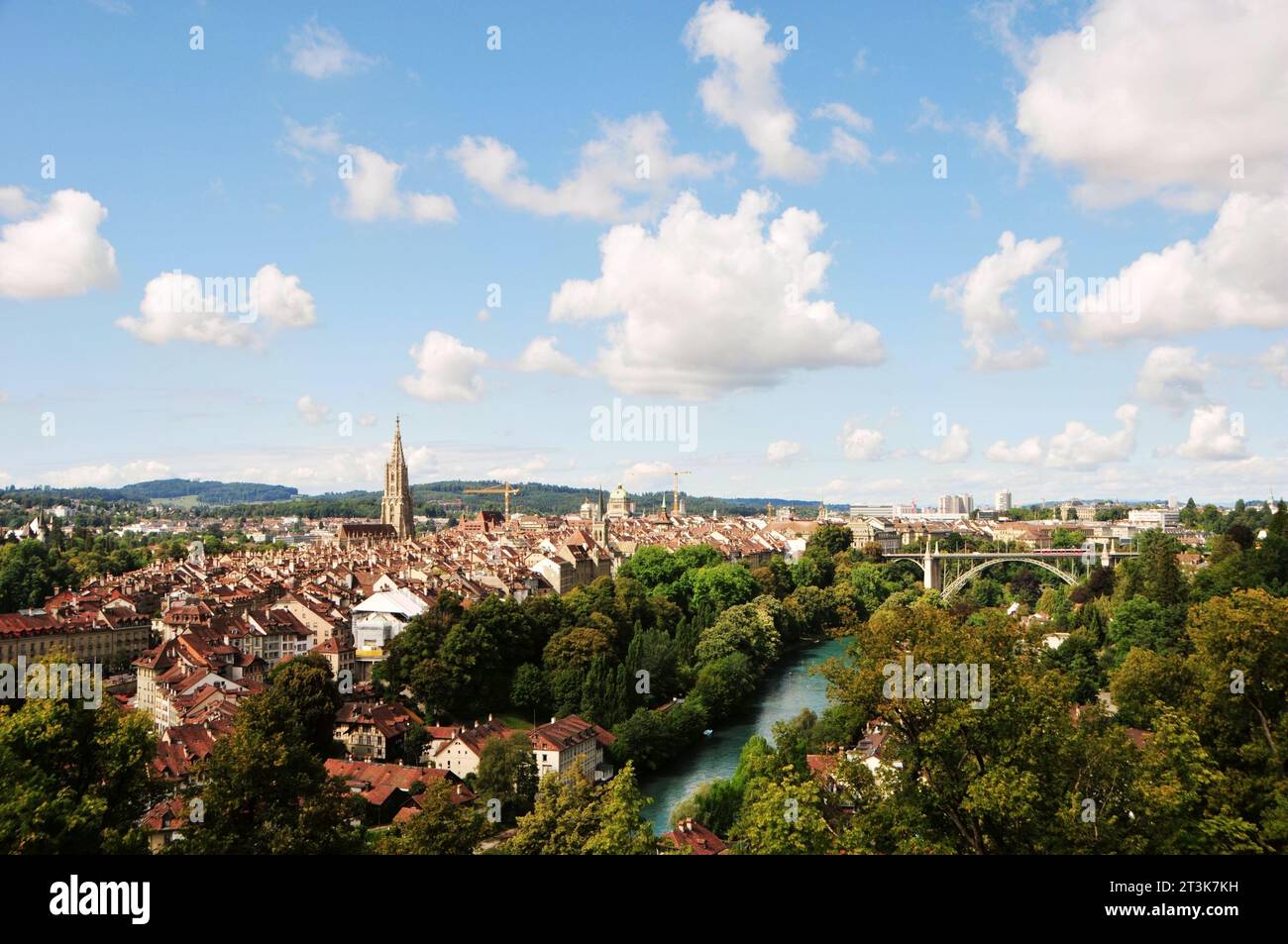 Aerial panorama bern city sunny hi-res stock photography and images - Alamy