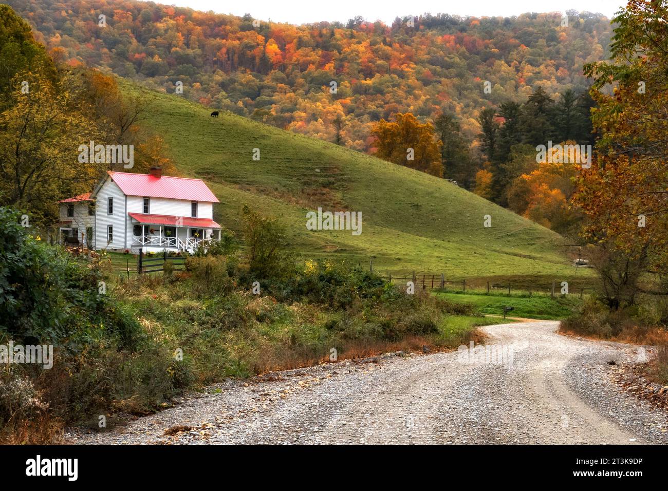 Fall along the Catawba River Valley Stock Photo Alamy