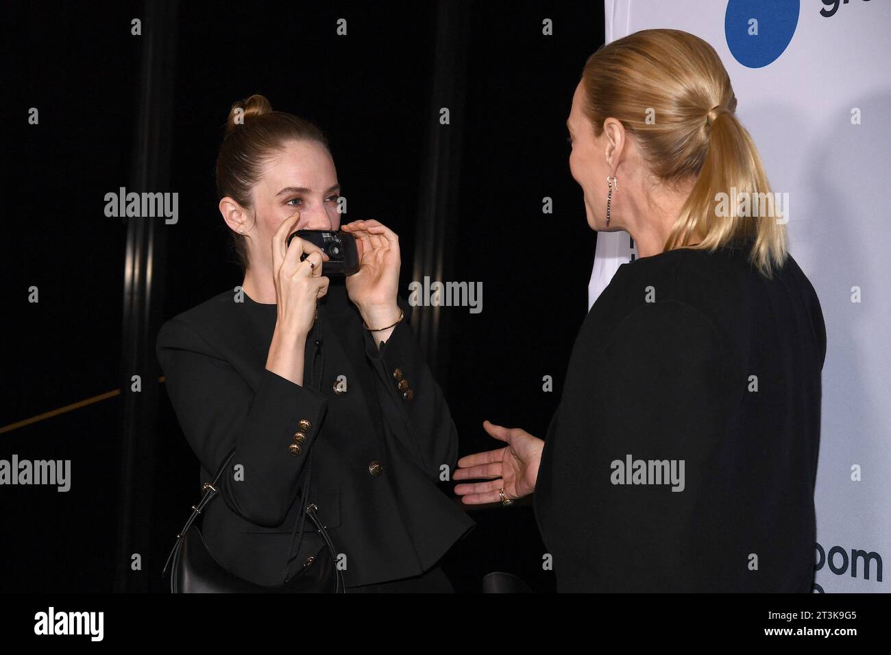 New York, USA. 25th Oct, 2023. (L-R) Maya Hawke and Uma Thurman attend