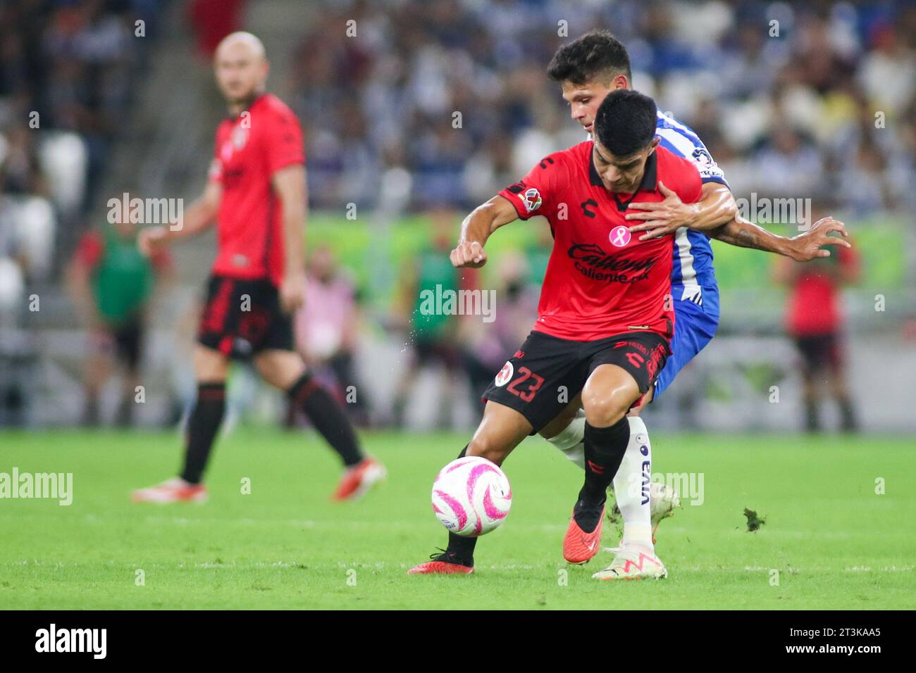 Monterrey, Mexico. 25th Oct, 2023. October 25th 2023, Estádio BBVA, Monterrey, Mexico: Liga BBVA MX postponed 4th round match between Monterrey Rayados and Club Tijuana Xolos. Mandatory Credit: Toby Tande/PXImages Credit: Px Images/Alamy Live News Stock Photo