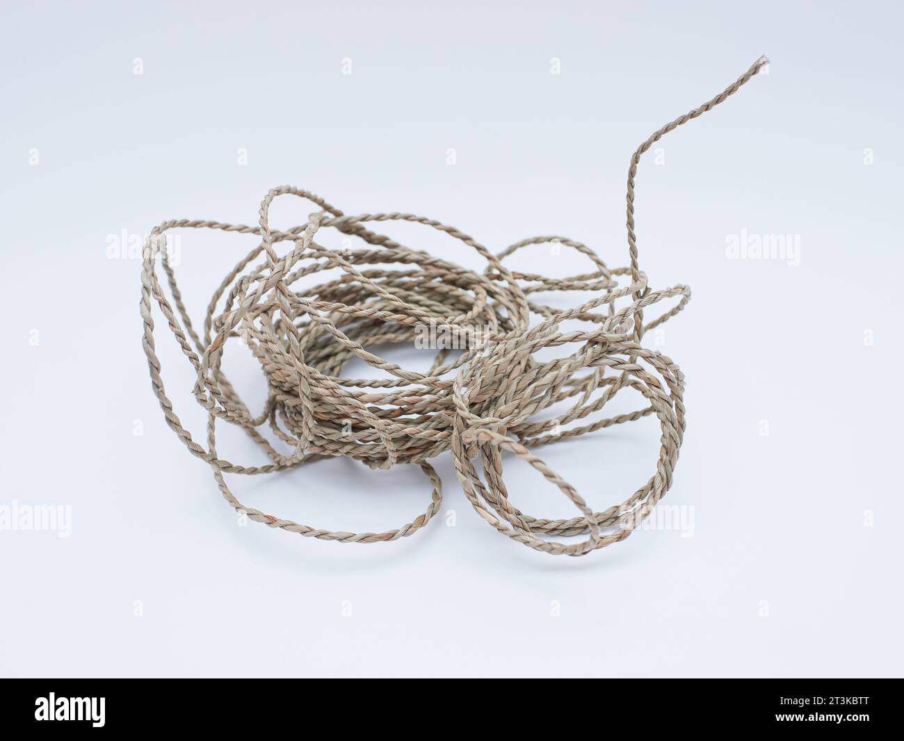 rope isolated on white background Stock Photo