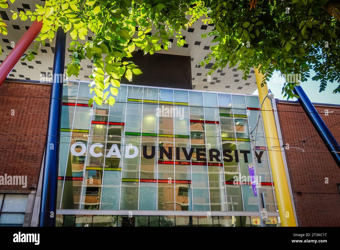 Ontario College of Art & Design University, commonly known as OCAD University or OCAD, is a public art university located in Toronto, Ontario, Canada Stock Photo
